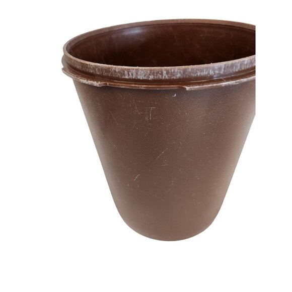 Vintage Brown Tupperware Canister 807-13 No lid Replacement Part, Made in the US - Picture 13 of 14